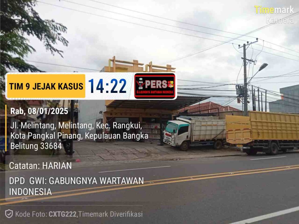 Aktivitas Truk Milik Salah Satu Gudang dalam Kota Pangkalpinang, Sangat Membahayakan Pengguna Jalan 
